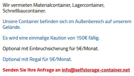 Lagerboxen in  Reilingen